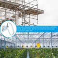 Uxcell Cross-connector Vertical Pipe Clip 8pcs Fit 1 25mm To 1-1 4 32mm Crossover Buckle Steel Cross Clamp For Greenhouse