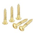 Wood Screws M2 X 12mm Slotted Round Head Brass Self-tapping Screw 20 Pcs 