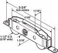 Prime-line D 1910 1-1 2 In Stainless Steel Sliding Door Tandem Roller Assembly Single Pack