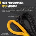 Bunker Indust 3 4ina 20ft Kinetic Recovery Rope With 2 Soft Shackles Kit Offroad Snatch Strap Towing For Utv Atv Truck Car Jeep