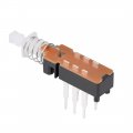 Uxcell Push Button Switch Dpdt 6 Pin 1 Position Self-locking Black 2pcs