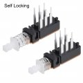 Uxcell Push Button Switch Dpdt 6 Pin 1 Position Self-locking Black 2pcs