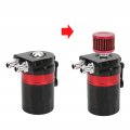 Universal Oil Catch Can Kit Qiilu Cara Car Can Internal Baffle Dual Chamber Filter Aluminium Alloy Engine Protection Blue