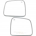 Jeep Grand-cherokee 2011-2018 Mirror Glass Driver And Passenger Side Pair Heated Flat Type W Backing Plate Replacement For 