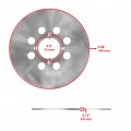 Caltric Rear Brake Disc With Pads Compatible Yamaha Wolverine 350 Yfm350fx 4x4 1995-2005