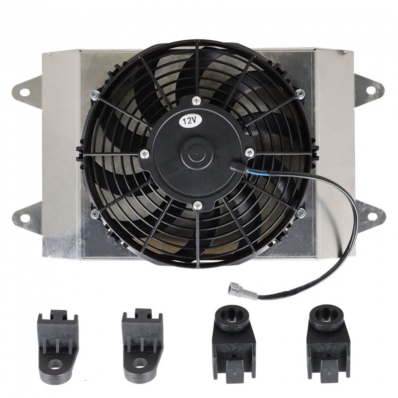 Radiator Cooling Fan Assembly Replacement For Yamaha Viking 700 Yxm700 2014-2019 1xd-e2405-00-00