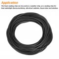 Uxcell Foam Rubber Weather Seal Strip 5mm 0 20 Diameter X 15 Meters 49 21ft Long Round Epdm Solid For Reduce Noise Shock