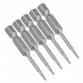 Uxcell 5 Pcs T5 Magnetic Torx Screwdriver Bits 1 4 Inch Hex Shank 2-inch Length S2 Screw Driver Kit Tools