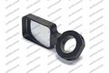 Pair Of Billet Aluminum Black Mirror With Flat Lens For 1 50 Inch Roll Cage Tubing Dune Buggy Sandrail Atv Polaris Rzr Utv Sand 