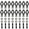 16x Steel Roller Tip Rocker Arms Set Replacement For Chevy Bbc 454 Engine 1 7 Ratio 16