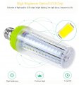 Edearkar Led Corn Light Bulb 2000lm Daylight White 6500k 20w 200w Equivalent E26 E27 Bulbs Non-dimmable For Outdoor Indoor