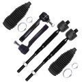 6 Piece Steering Tie Rod End Kit For Nissan Sentra 2007 2012 Includes Inner And Outer Ends Rack Boots Es800574 Es800575 