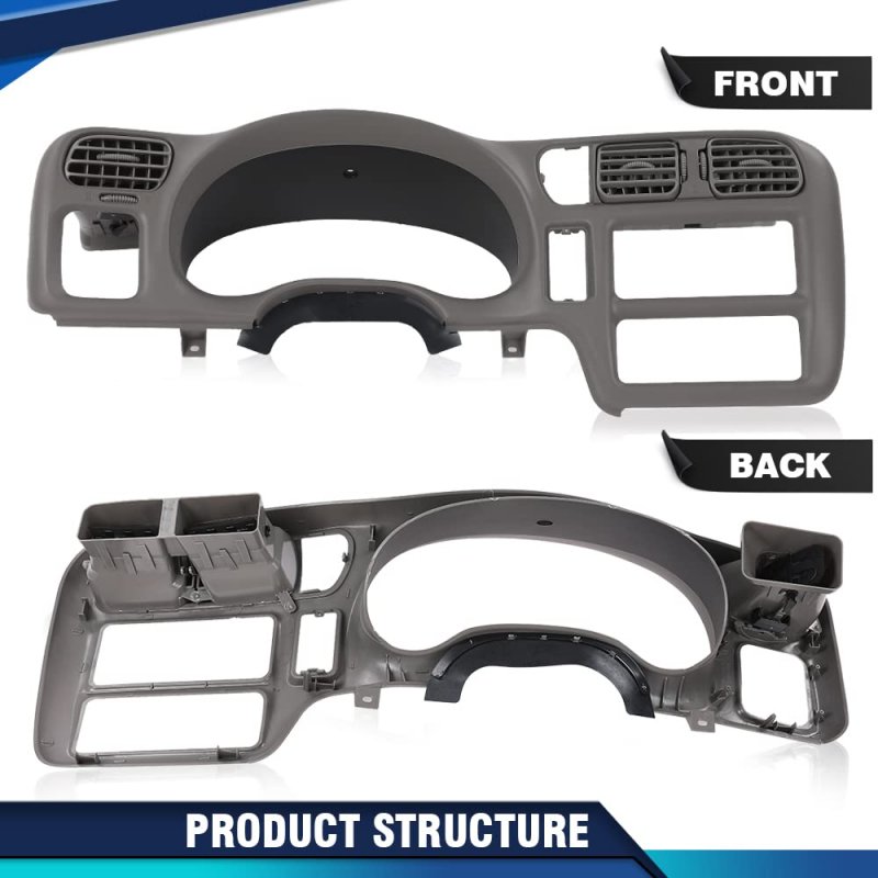 Dash Board Bezel Replace For Blazer Jimmy Sonoma S10 Bravada 1998-2004 Gray
