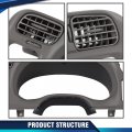 Dash Board Bezel Replace For Blazer Jimmy Sonoma S10 Bravada 1998-2004 Gray