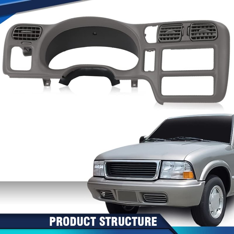 Dash Board Bezel Replace For Blazer Jimmy Sonoma S10 Bravada 1998-2004 Gray
