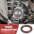 Uxcell 2pcs Engine Crankshaft Seal No 90311-42036 For Toyota Tundra 2005-2021 Avalon 2005-2018 Rubber Brown