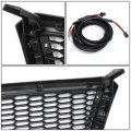 Badgeless Honeycomb Mesh Led Light Bar Front Bumper Grille Compatible With Ford F150 04-08
