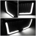 Badgeless Honeycomb Mesh Led Light Bar Front Bumper Grille Compatible With Ford F150 04-08