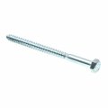 Prime-line Hex Lag Screws 5 16 In X 4-1 2 A307 Grade A Zinc Plated Steel 25 Pack 