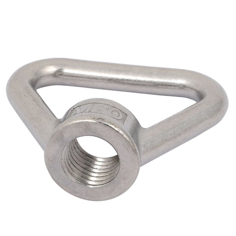 Lifting Eye Nut M20 Female Thread 304 Stainless Steel Triangle Shape For Rope Fitting Pack Of 1