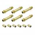 Gold Straight Pipe Lamp Stem Kit 1 97in 50mm Replacement Light Fixture Parts M10 Finish Rod Making Riser Downrods And Stems 