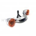 Httmt Mt444-001- Domestic Bullet Rear Light Bar Compatible With 10-later Street Glide W Orig Turn Signal Amber
