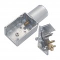 Xuulan Xianglaa-motor Low Speed 6v 24v 12v Dc Motor 370 High Torque 2-210rpm Electric Worm Gear With Square Gearbox Wide Range