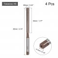 Uxcell 4pcs Hand Reamers 6mm H8 Metric Reamer Drill Bit For Metal Wood Hole Reaming Straight Flutes 9sicr Alloy Steel Tool