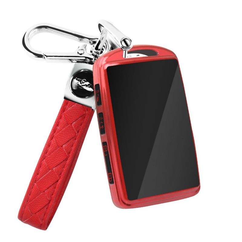 Mazda Key Fob Cover Case Withchain For 2019 2023 3 6 Cx 5 9 30 50 90 Smart Key Red Tpu Shell