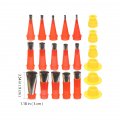 Caulking Tool Kit Nozzle 21pcs Finisher Reusable Include 15pcs Applicators With 6 Connection Bases Replacement For Doors