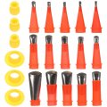 Caulking Tool Kit Nozzle 21pcs Finisher Reusable Include 15pcs Applicators With 6 Connection Bases Replacement For Doors