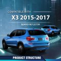 Rear Bumper Reflector Left Driver Side For Bmw F25 X3 Series Sdrive28i Xdrive28d Xdrive28i Xdrive35i 2015-2017 63257352209 63