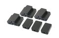 Waterproof Electric Project Junction Box With Hole Cover Black Plastic Small Case 55x35x15mm 12 Pack