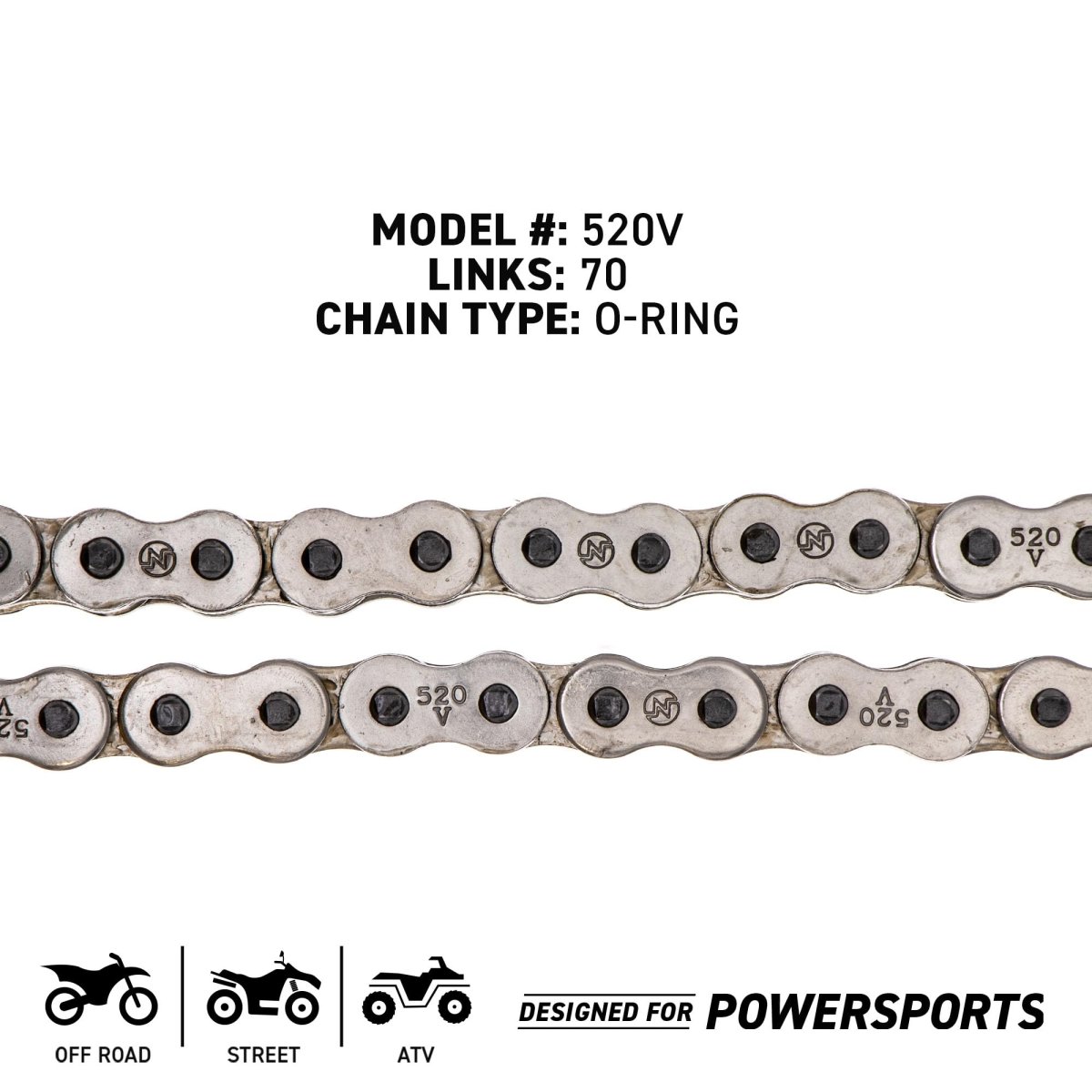 Niche Drive Sprocket Chain Combo For Polaris Xplorer 300 4x4 Front 11 Rear 40 Tooth 520v O-ring 70 Links