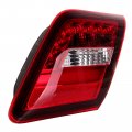 Ocpty Tail Light Assembly Pair Replacement For Toyota Camry 2007-2009 Black Housing Red Lens Driver Passenger Side