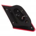Ocpty Tail Light Assembly Pair Replacement For Toyota Camry 2007-2009 Black Housing Red Lens Driver Passenger Side