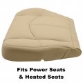 Secosautoparts Front Driver Or Passenger Side Bottom Microfiber Leather Replacement Seat Cover Tan Compatible With Lexus Rx300