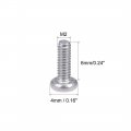 Uxcell M2x6mm Machine Screws Pan Phillips Cross Head Screw 304 Stainless Steel Fasteners Bolts 100pcs