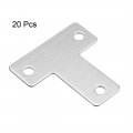 Uxcell Flat T Shape Repair Mending Plate 43mmx43mm Stainless Steel Joining Bracket Support Brace Pack Of 20