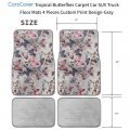 Carscover Print Design Tropical Butterflies Butterfly Car Truck Suv Universal-fit Front Rear Carpet Floor Mats 4pc Set