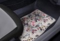 Tropical Butterflies Universal Fit Car Floor Mats 4 Piece Set For Truck Suv Front And Rear Carpet With Non Skid Backing