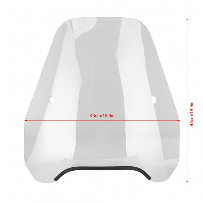 Fydun Universal Motorcycle Windshield Windscreen Wind Deflector Front Headlight Fairing Part Modificaiton Accessories