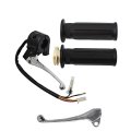 Left Right Brake Lever With Hand Grip Set Replacement For Pw50 Py50 Y-zinger Motorcycle Dirt Bike 