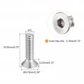 Uxcell 10-24x3 4 Flat Countersunk Head Socket Cap Screws 25pcs 304 Stainless Steel Hex Full Thread Bolts
