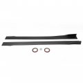 Kuafu Side Skirt Compatible With 2014-2023 Infiniti Q50 All Model Splitter Extension Rocker Panel Guard Abs Plastic Carbon