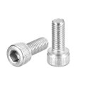 Hex Socket Bolts M5-0 8x12 304 Stainless Steel Drive Screw Silver Tone 50 Pcs 