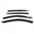 Gxywady Replacement For 2014 2015 2016 2017 2018 2019 Infiniti Q50 Jdm Wavy Mugen Style 4 Pcs Tinted Window Visor Guard Vent