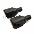 Httmt Black Footpeg Adapter Compatible With Passenger 2018-later Softail Fat Boy Flfb Bob Fxfb