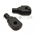 Httmt Black Footpeg Adapter Compatible With Passenger 2018-later Softail Fat Boy Flfb Bob Fxfb