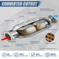 Epa Compliant 10087 Factory Style Front Catalytic Converter Exhaust Manifold Compatible With Chrysler Dodge Jeep 200 Sebring